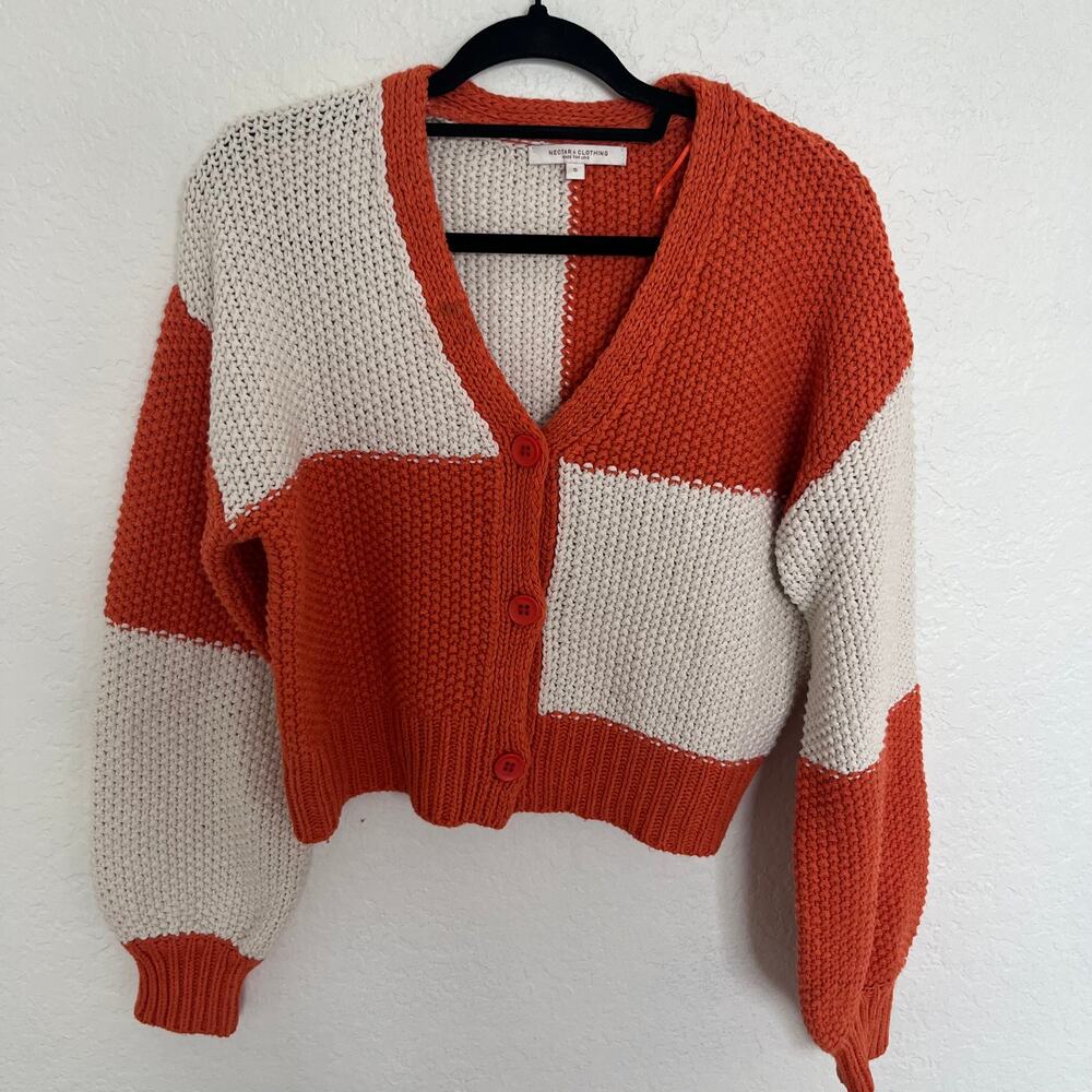Nectar Clothing Colorblock Knit Cardigan